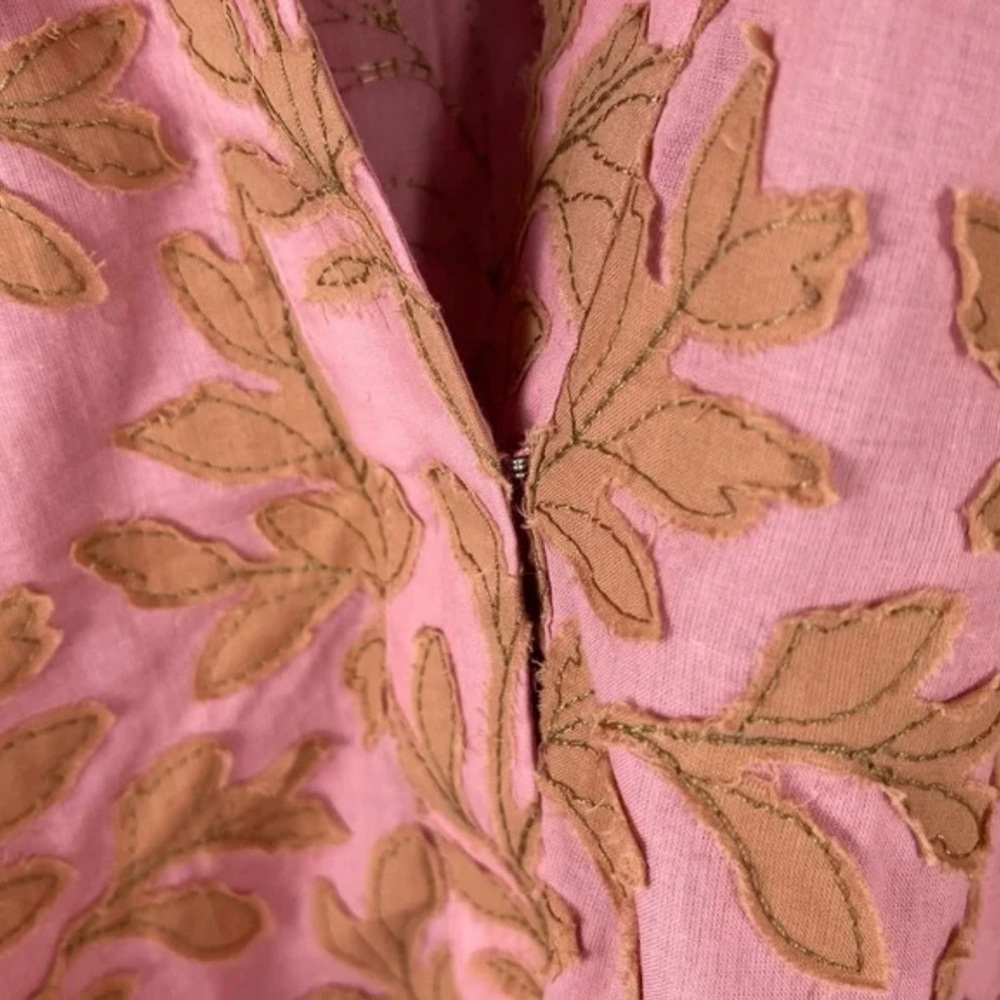 ANTHROPOLOGIE FLORAL LEAF TOP - Picture 7 of 12